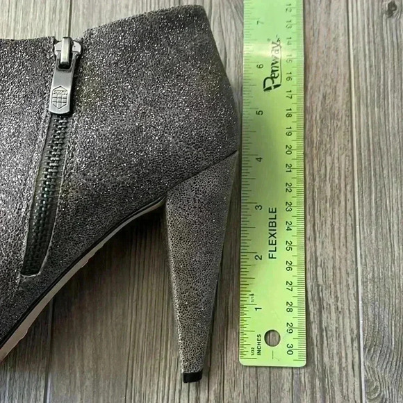 Vince Camuto Leather Black, Gray, and Silver Sparkling  Booties | Size 8.5 - Picture 13 of 13